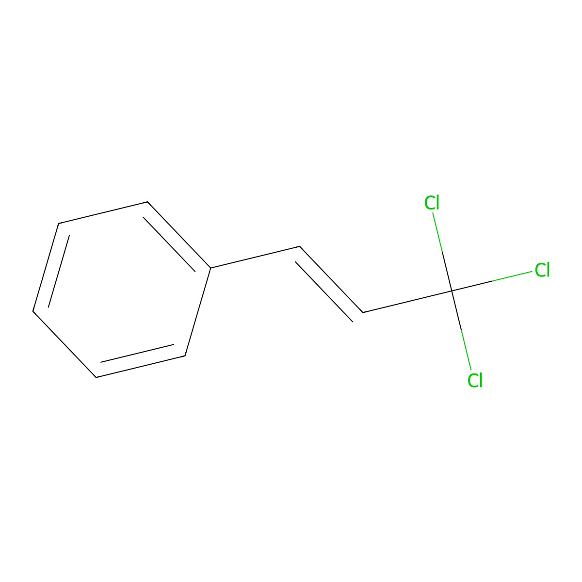 Benzene, (3,3,3-trichloro-1-propen-1-yl)- molecular structure, CAS 60504-00-9