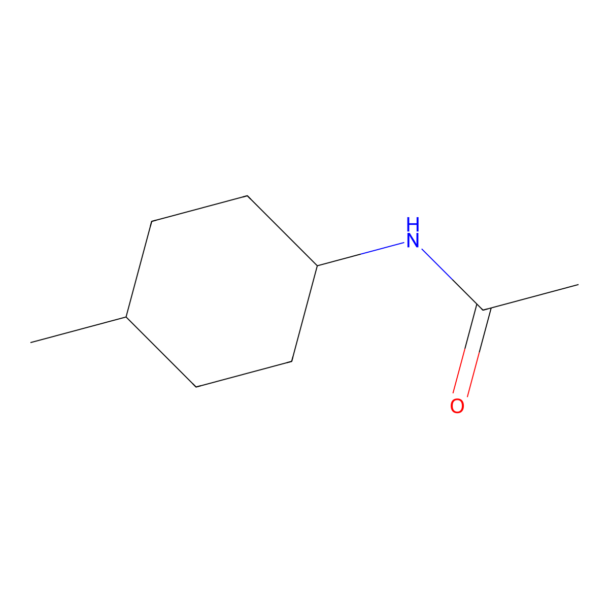 N-(4-Methylcyclohexyl)acetamide molecular structure, CAS 60504-06-5