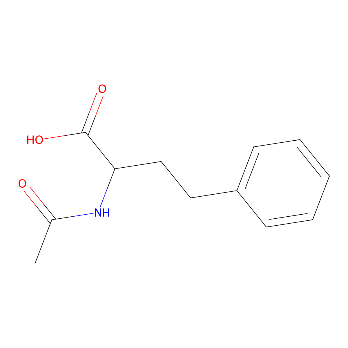 2-Acetamido-4-phenylbutanoic acid molecular structure, CAS 60505-02-4