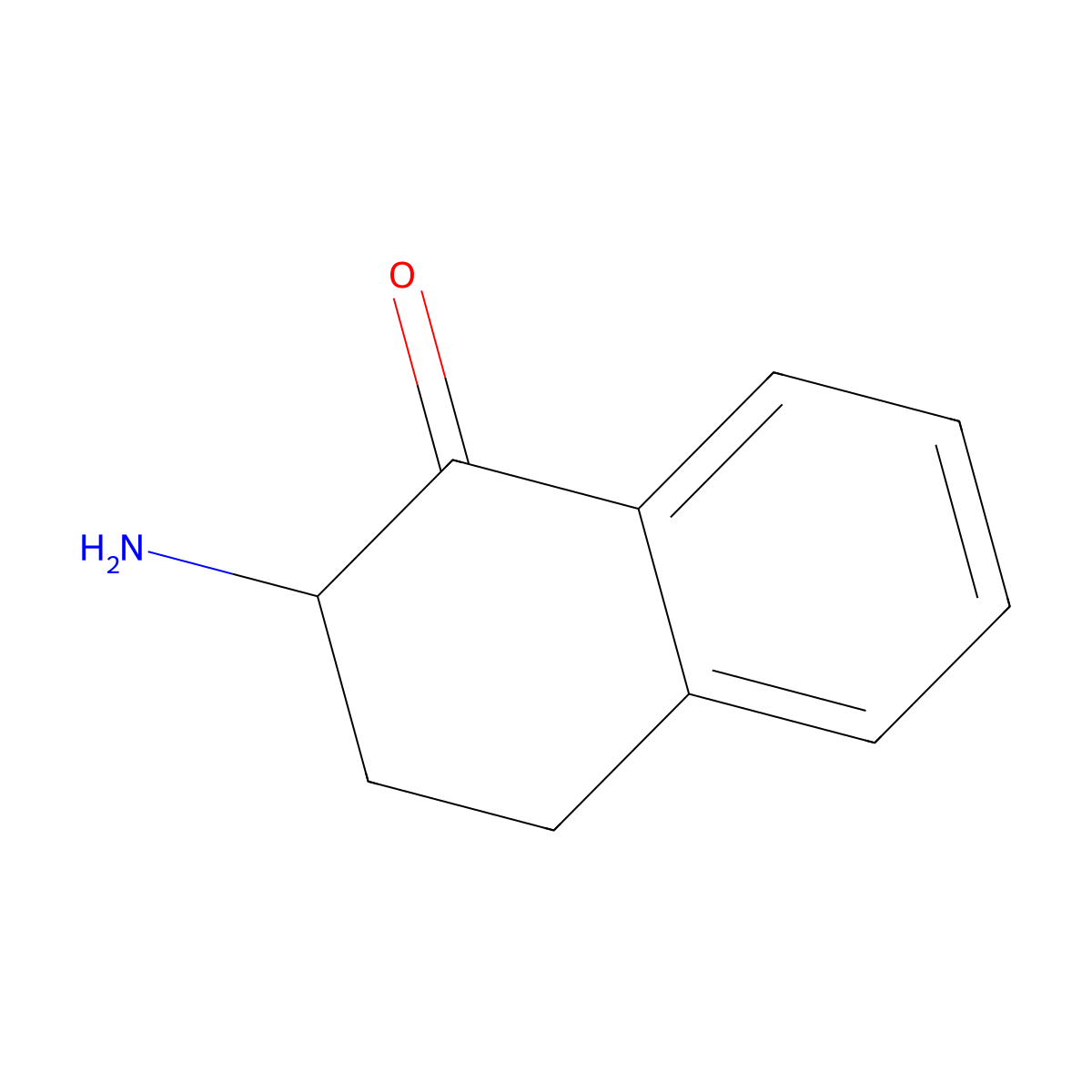 2-Amino-3,4-dihydro-2H-naphthalen-1-one molecular structure, CAS 60505-03-5