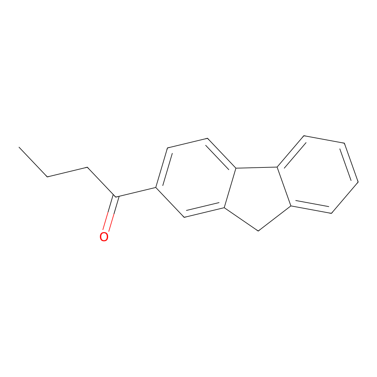 1-(9H-Fluoren-2-yl)butan-1-one molecular structure, CAS 60505-47-7