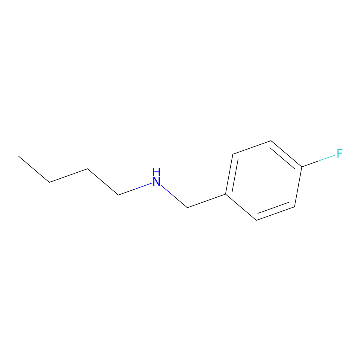 N-Butyl-4-fluorobenzenemethanamine molecular structure, CAS 60509-35-5