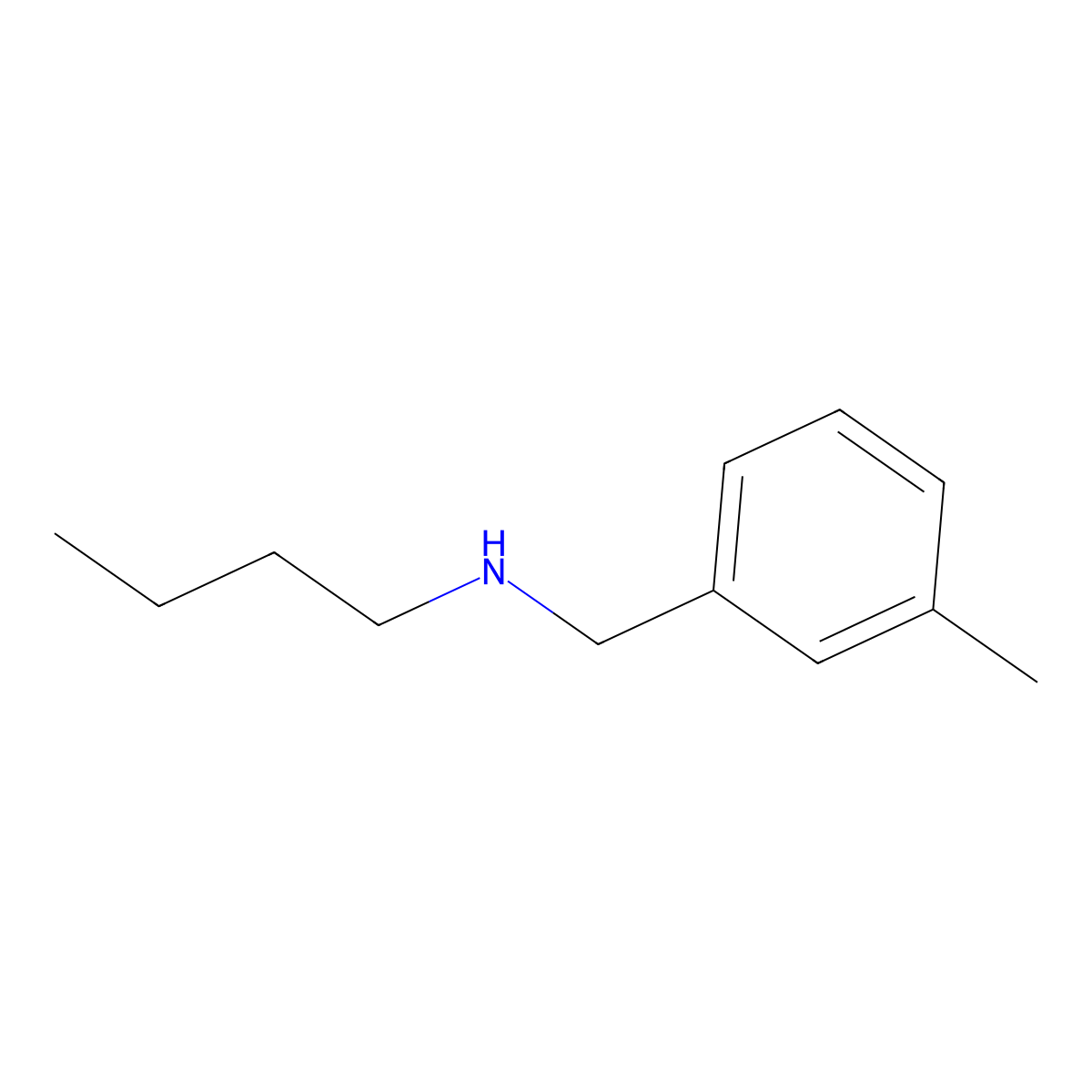 N-Butyl-3-methylbenzenemethanamine molecular structure, CAS 60509-43-5