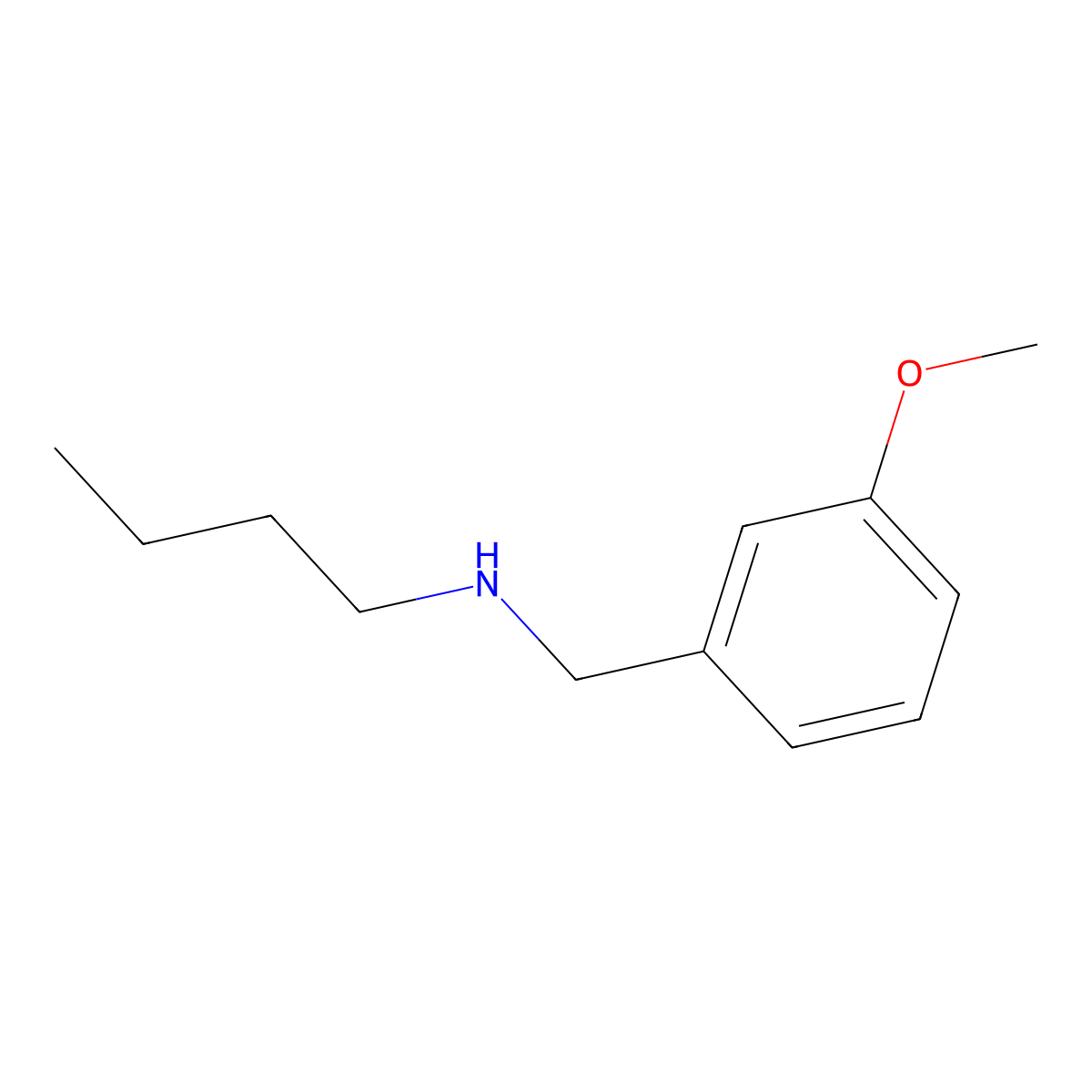 N-(3-methoxybenzyl)butan-1-amine molecular structure, CAS 60509-46-8