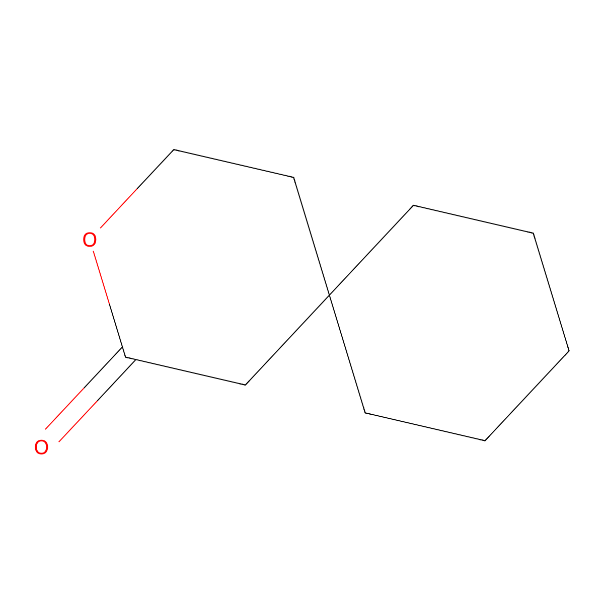 3-Oxaspiro(5,5)undecan-2-one molecular structure, CAS 6051-08-7