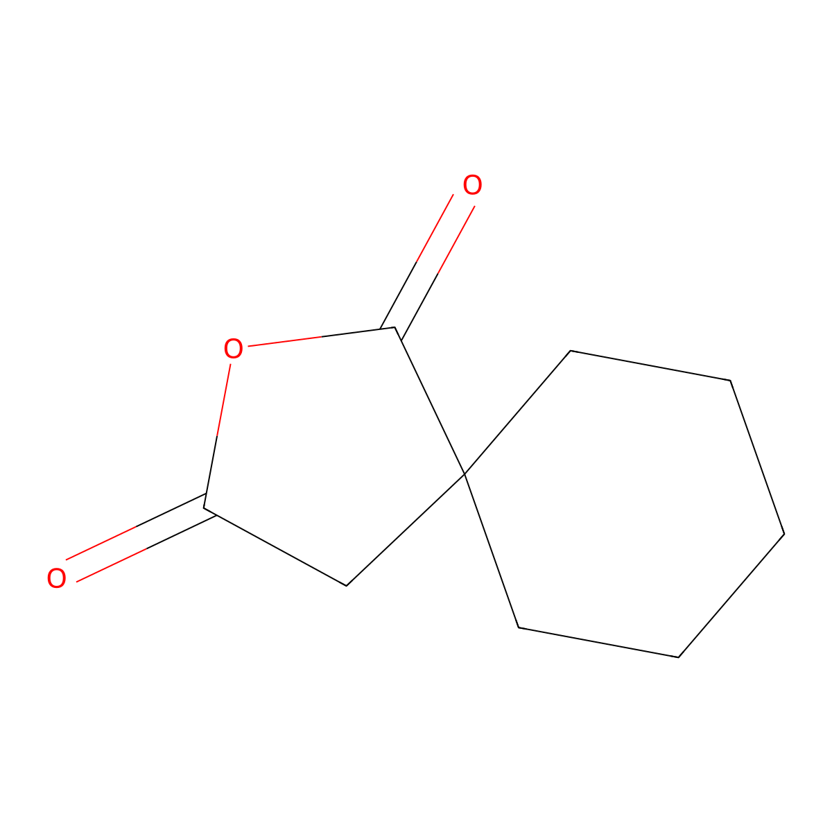 2-Oxaspiro(4.5)decane-1,3-dione molecular structure, CAS 6051-25-8