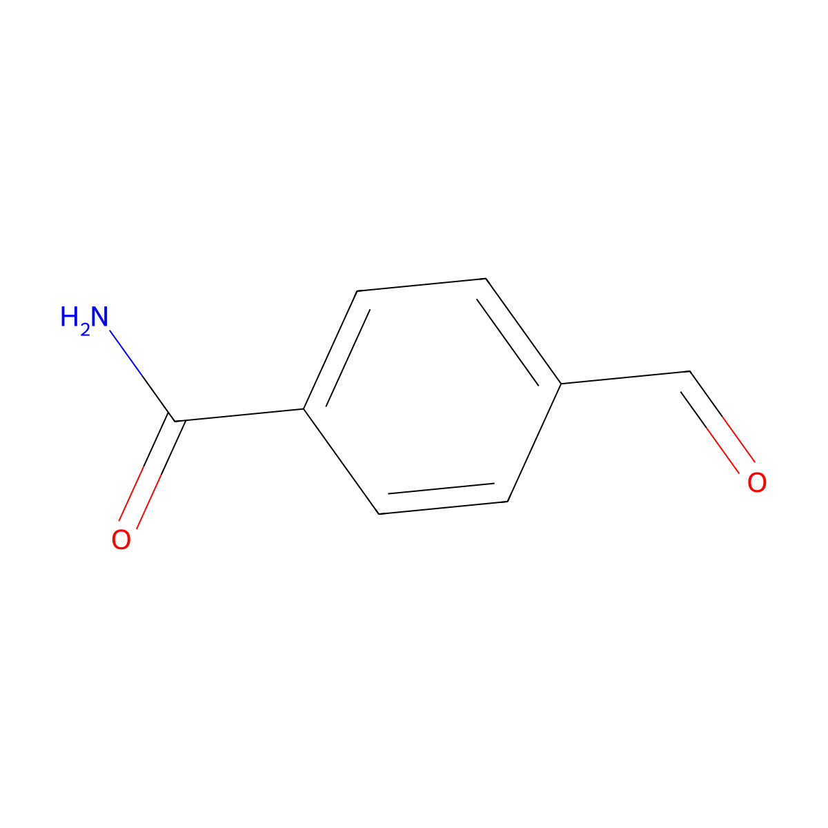 4-Formylbenzamide molecular structure, CAS 6051-41-8