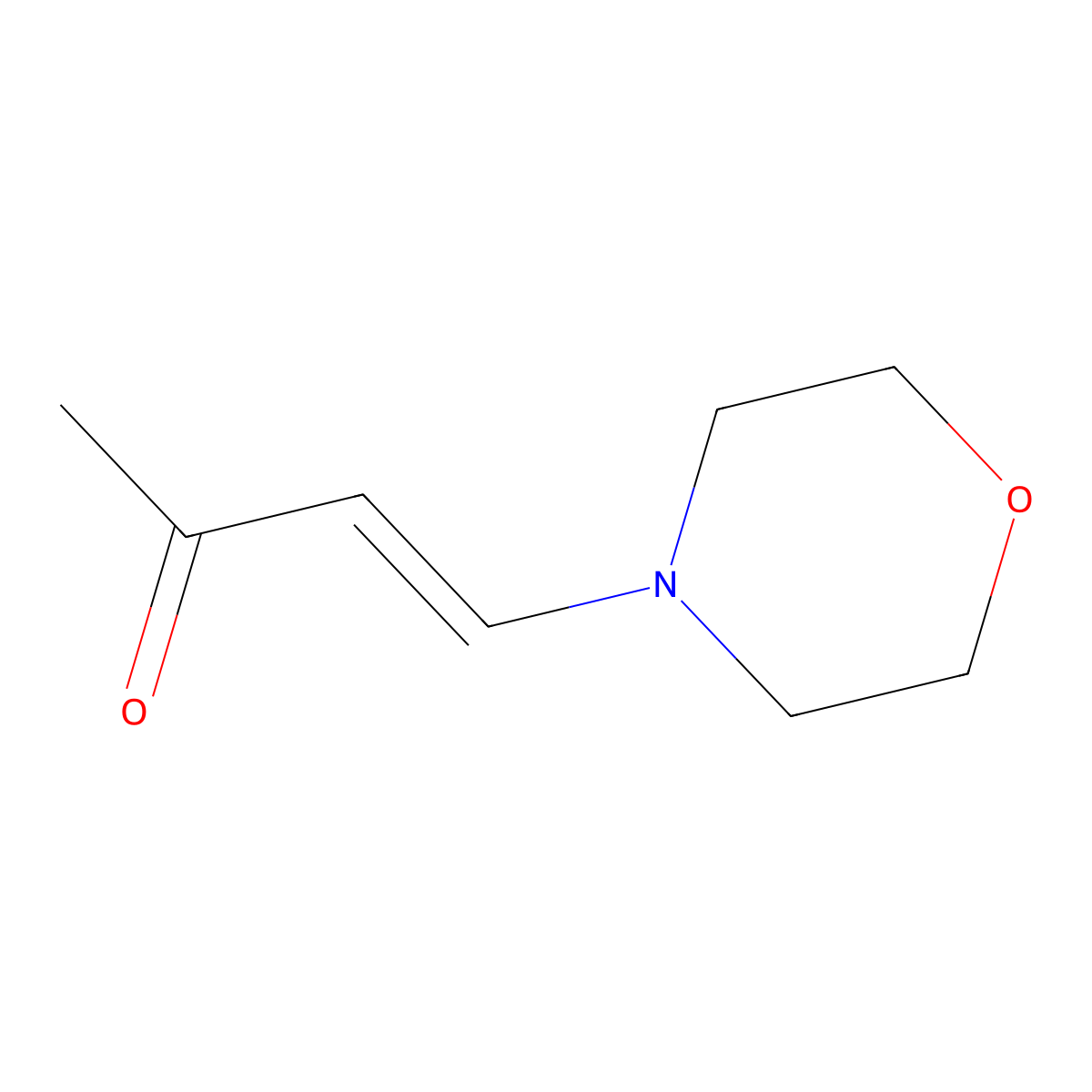 4-(Morpholin-4-yl)but-3-en-2-one molecular structure, CAS 6051-55-4