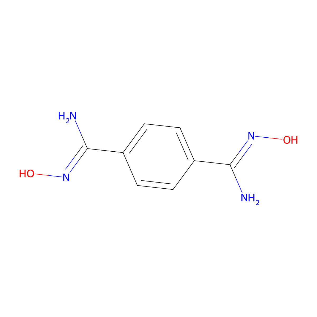 N1,N4-Dihydroxyterephthalimidamide molecular structure, CAS 6051-62-3
