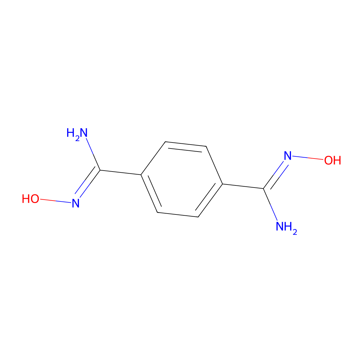 N1,N4-Dihydroxyterephthalimidamide molecular structure, CAS 6051-62-3