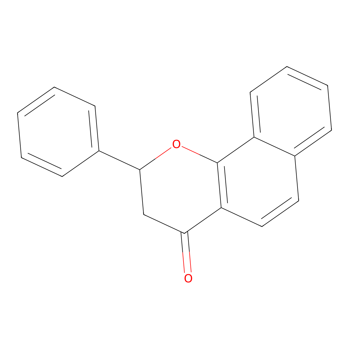 alpha-Naphthoflavanone molecular structure, CAS 6051-86-1
