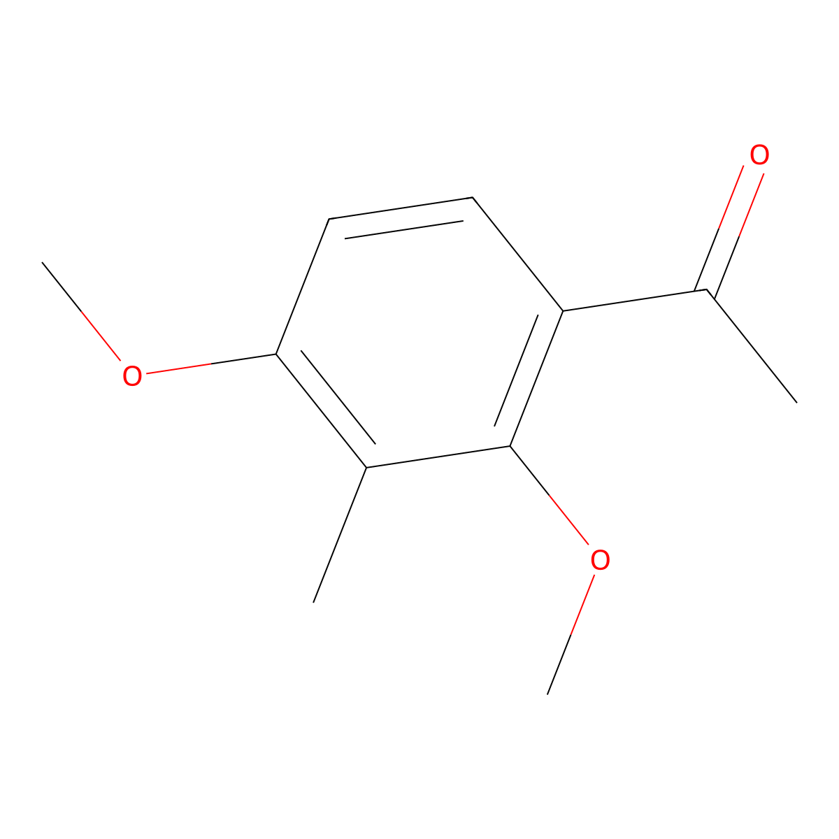 1-(2,4-Dimethoxy-3-methylphenyl)ethanone molecular structure, CAS 60512-80-3