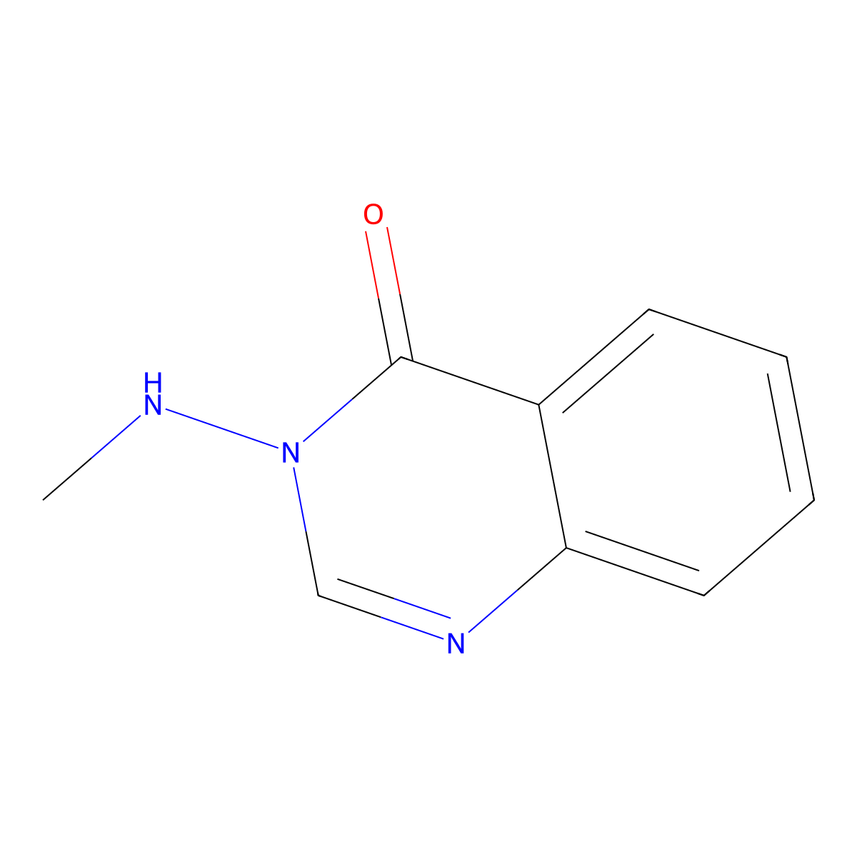 3-(Methylamino)quinazolin-4(3H)-one molecular structure, CAS 60512-86-9