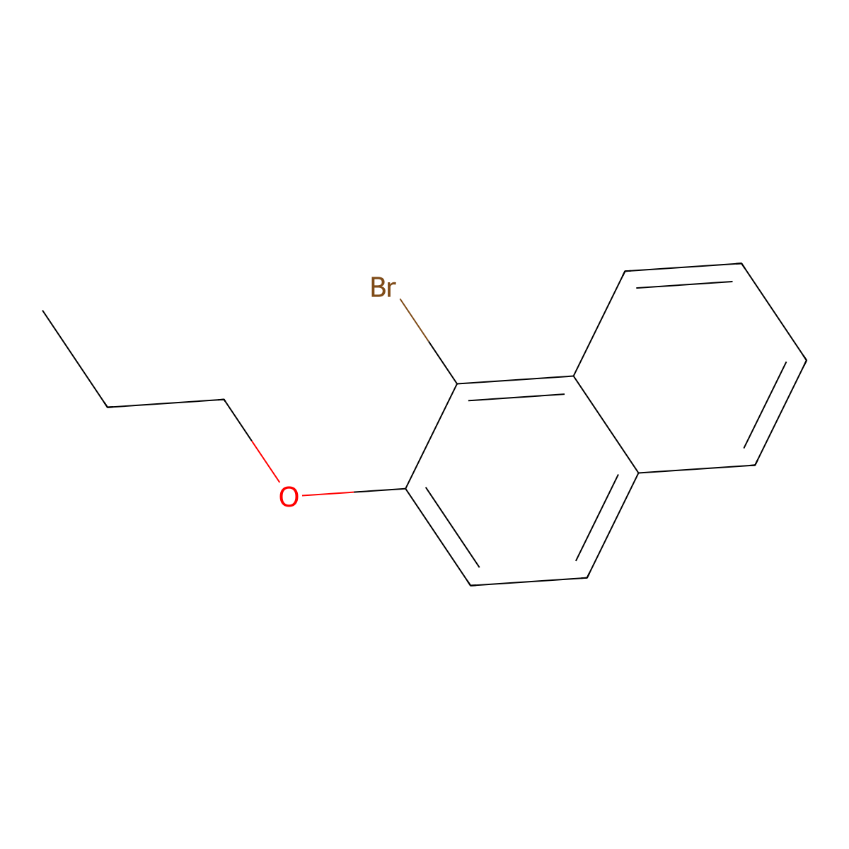 1-Bromo-2-propoxynaphthalene molecular structure, CAS 60514-36-5