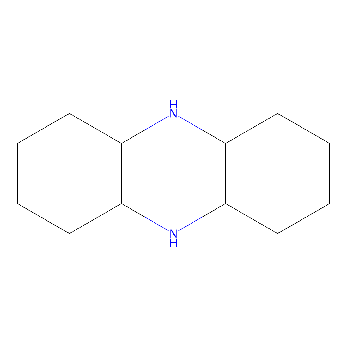 Tetradecahydrophenazine molecular structure, CAS 60514-57-0
