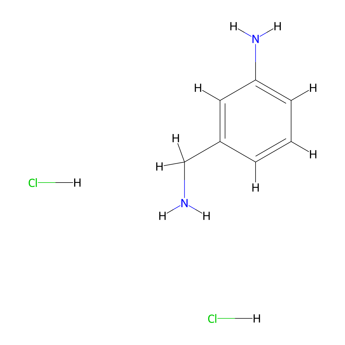 3-Aminobenzylamine dihydrochloride molecular structure, CAS 60517-99-9