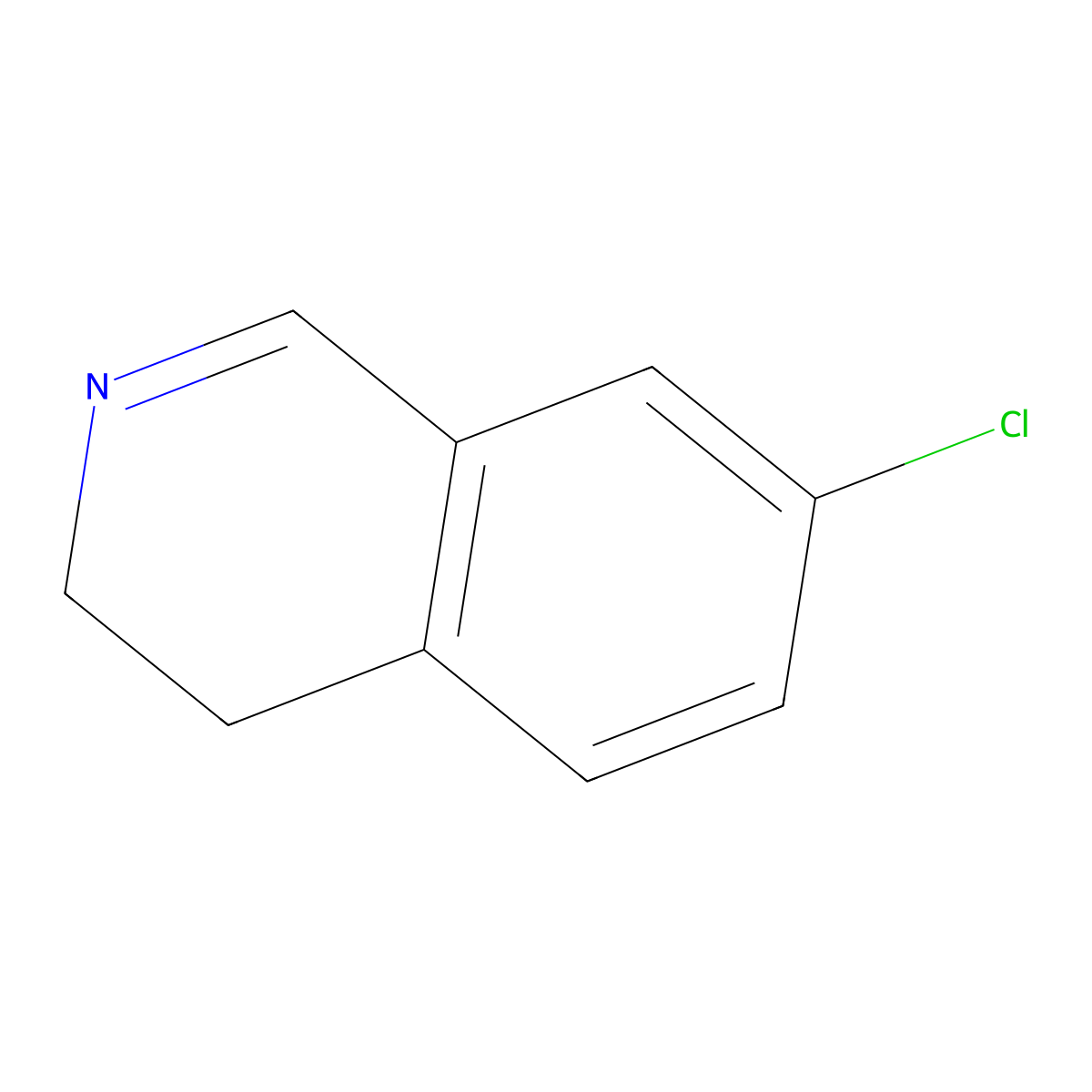 7-Chloro-3,4-dihydroisoquinoline molecular structure, CAS 60518-41-4