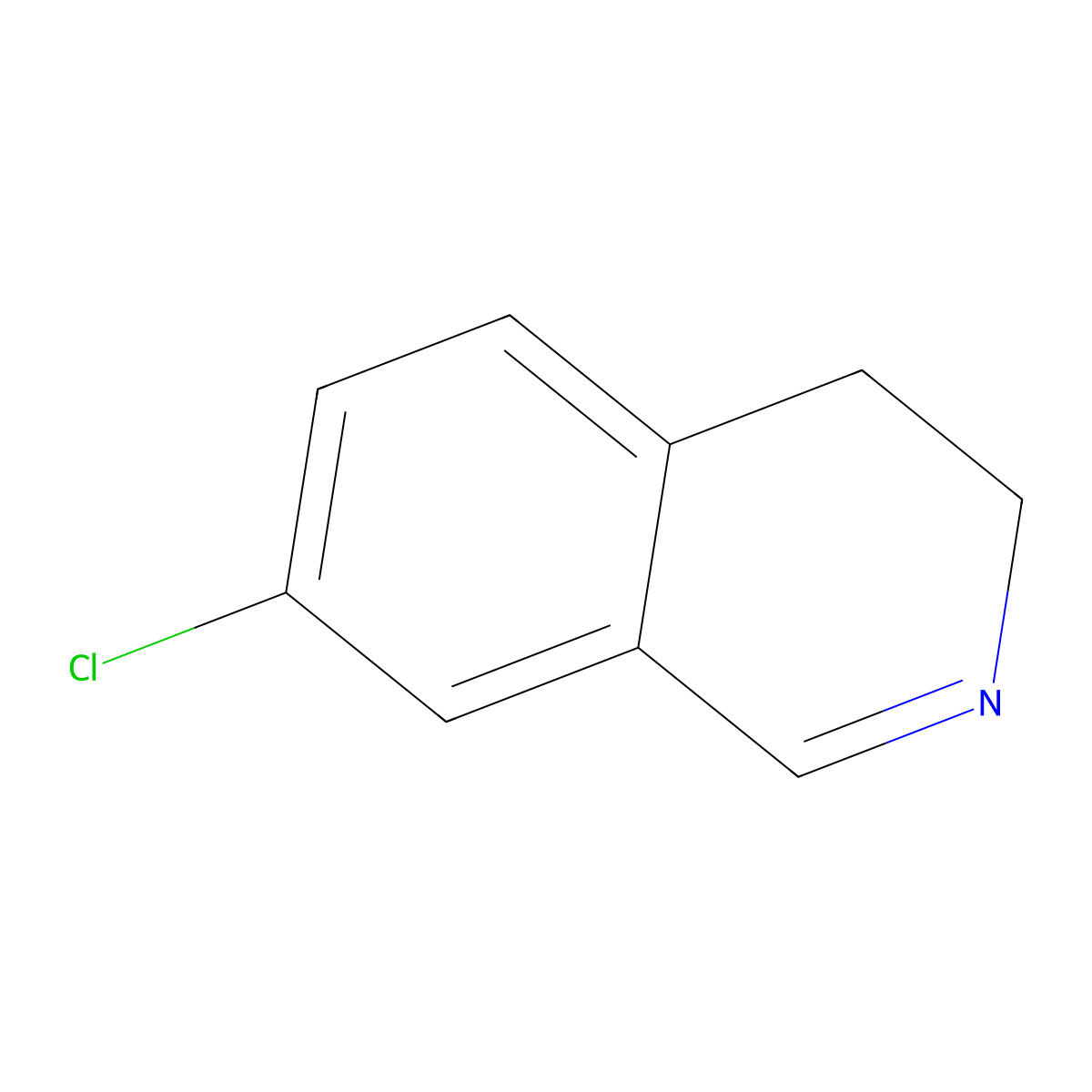 7-Chloro-3,4-dihydroisoquinoline molecular structure, CAS 60518-41-4