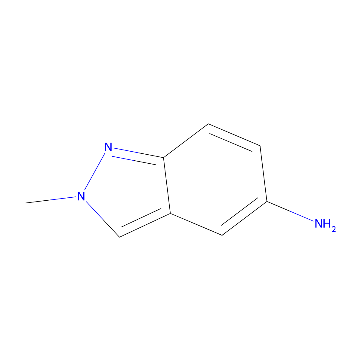 5-Amino-2-methylindazole molecular structure, CAS 60518-59-4