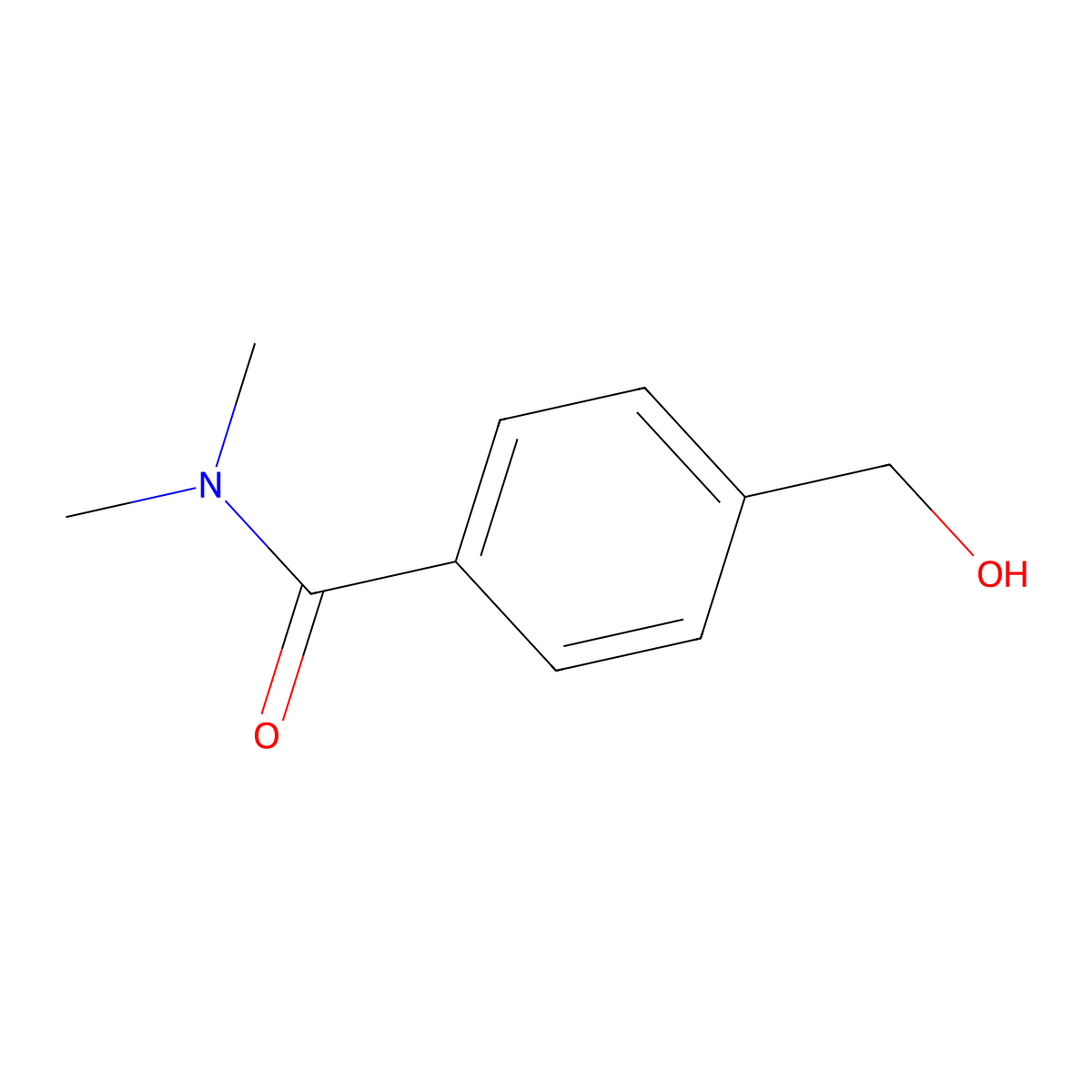 4-Dimethylcarbamoylbenzyl alcohol molecular structure, CAS 60519-03-1