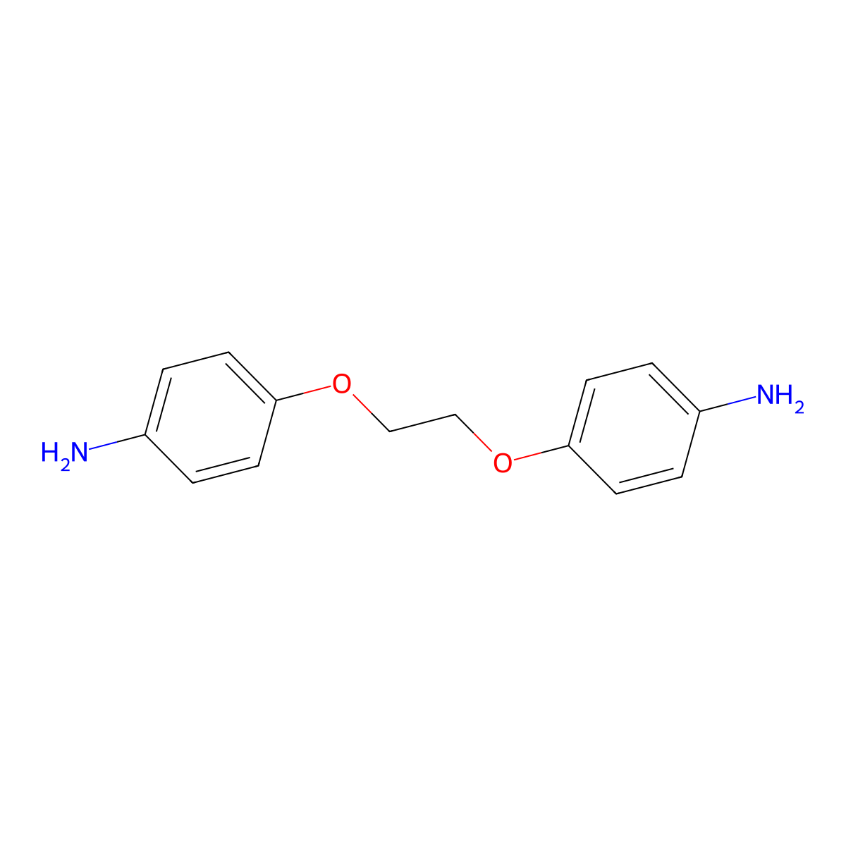 4,4'-[Ethane-1,2-diylbis(oxy)]dianiline molecular structure, CAS 6052-10-4