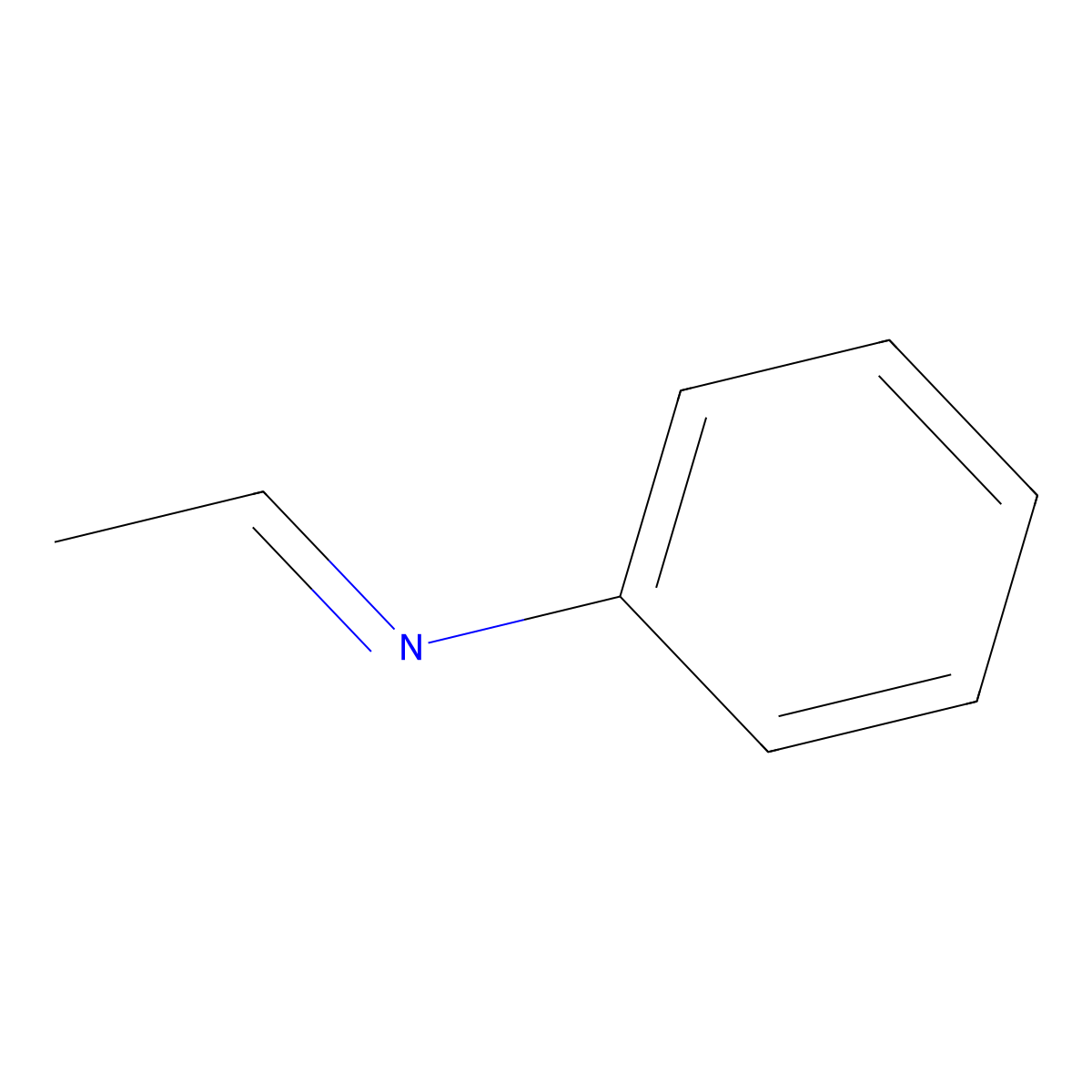 N-Ethylidenebenzenamine molecular structure, CAS 6052-11-5