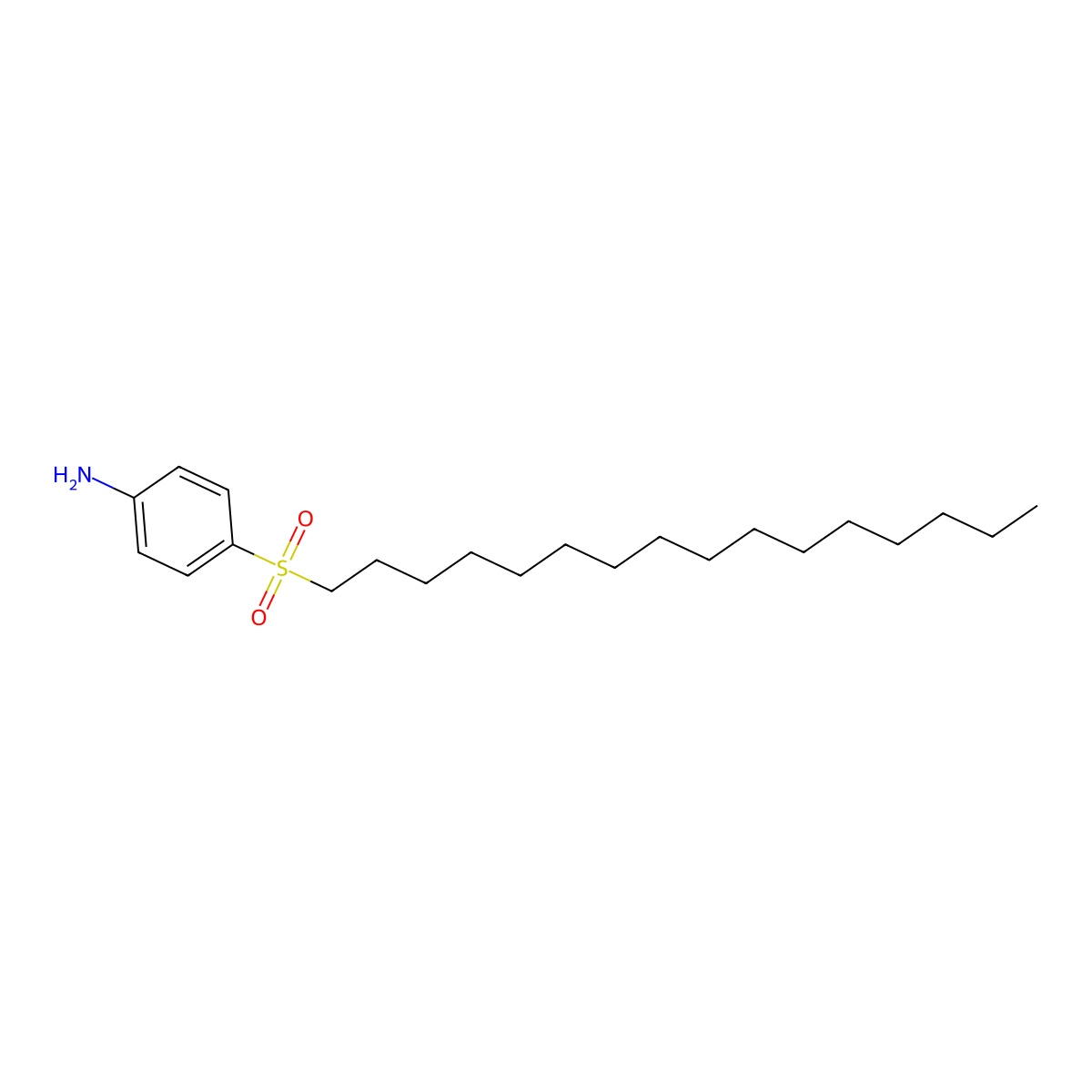 4-Hexadecylsulphonylaniline molecular structure, CAS 6052-20-6