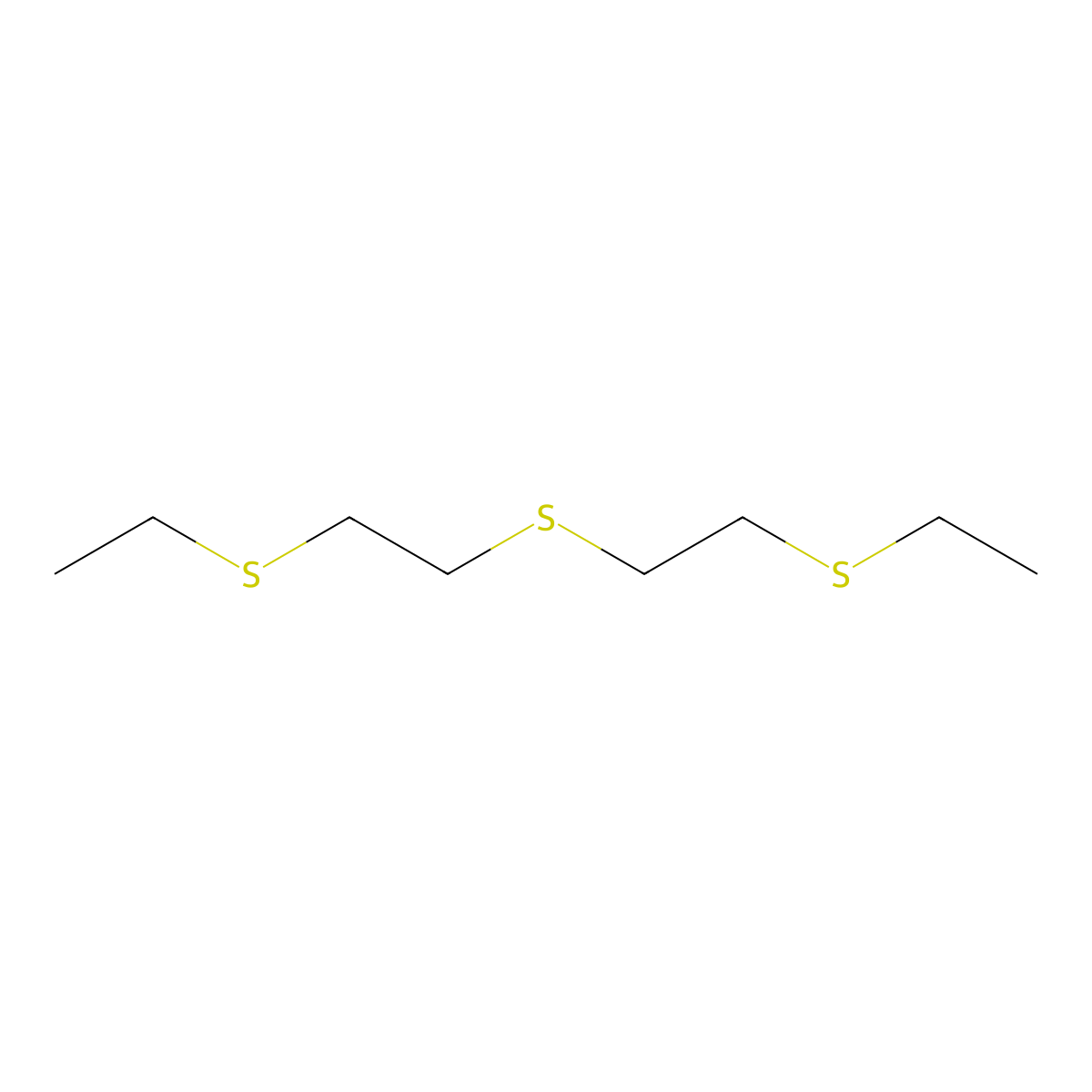 1-(Ethylsulfanyl)-2-{[2-(ethylsulfanyl)ethyl]sulfanyl}ethane molecular structure, CAS 6052-45-5
