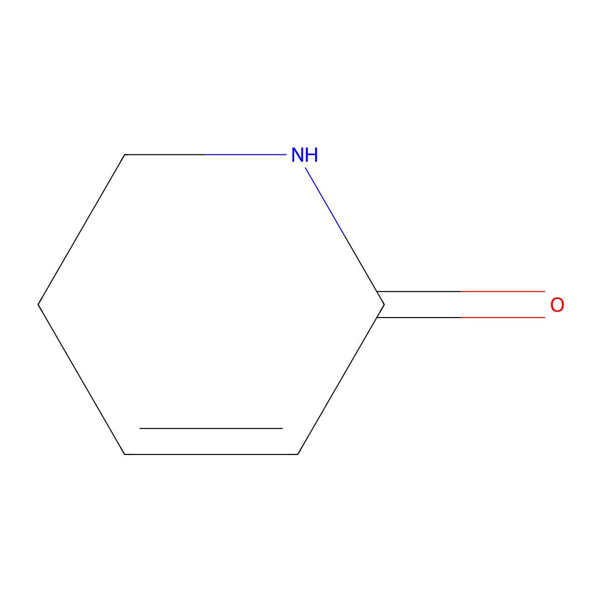 2(1H)-Pyridone, 5,6-dihydro- molecular structure, CAS 6052-73-9