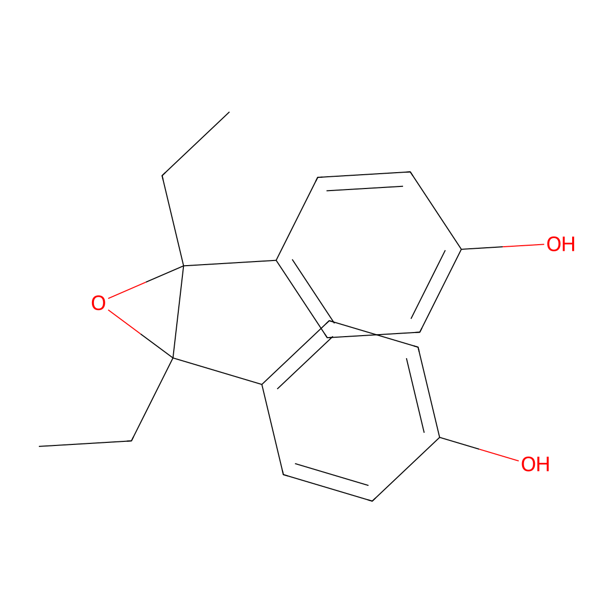 Diethylstilbestrol epoxide molecular structure, CAS 6052-82-0