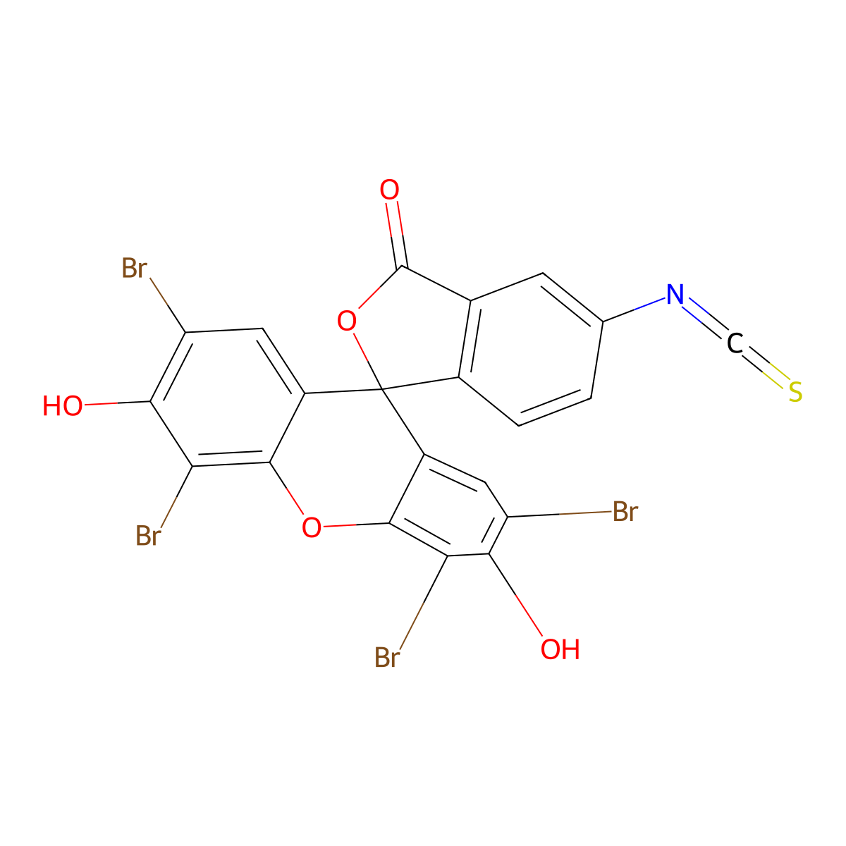 Eosin 5-isothiocyanate molecular structure, CAS 60520-47-0