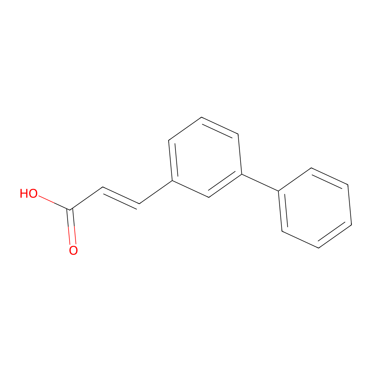 3-([1,1'-Biphenyl]-3-yl)acrylic acid molecular structure, CAS 60521-26-8