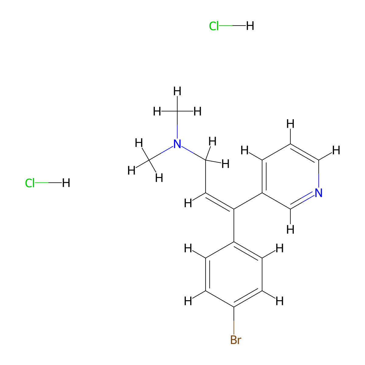 Zimelidine Dihydrochloride molecular structure, CAS 60525-15-7