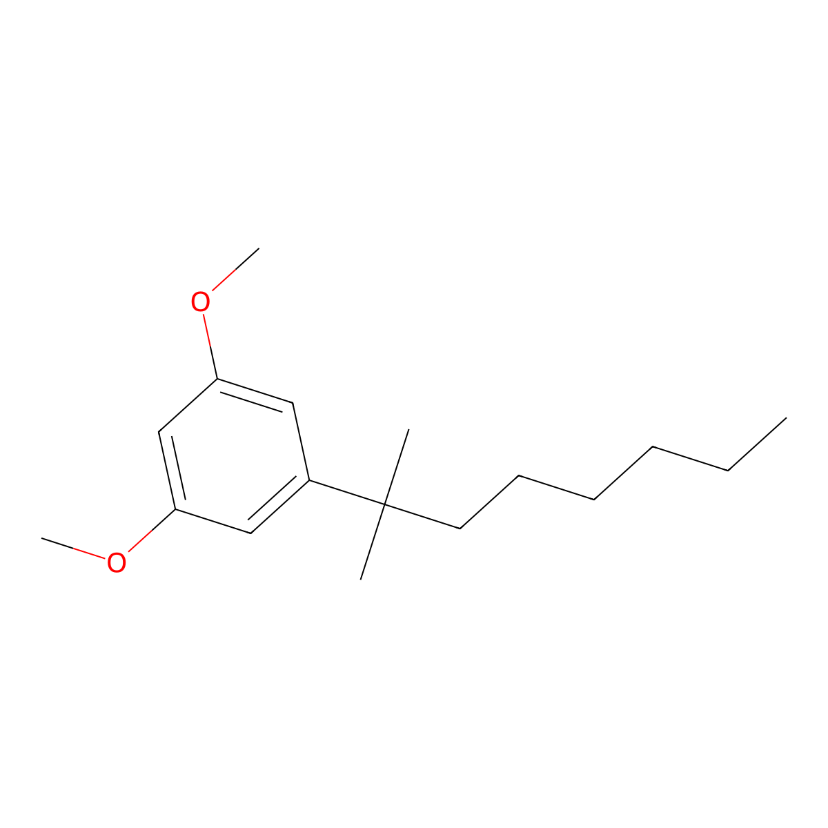 1,3-Dimethoxy-5-(2-methyloctan-2-yl)benzene molecular structure, CAS 60526-81-0