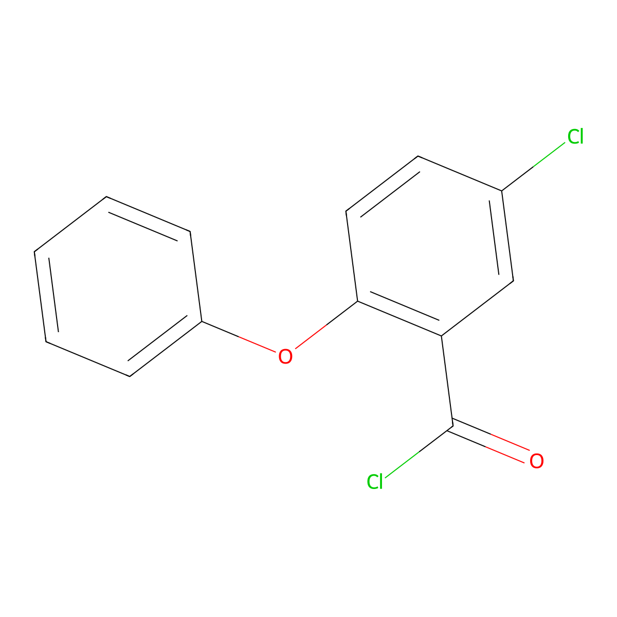 5-Chloro-2-phenoxybenzoyl chloride molecular structure, CAS 60531-35-3