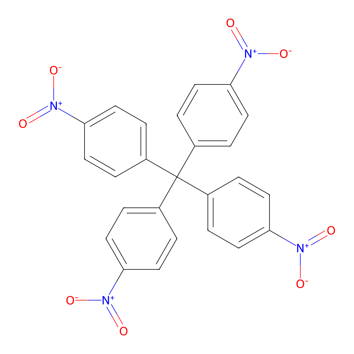 Tetrakis(4-nitrophenyl)methane molecular structure, CAS 60532-62-9
