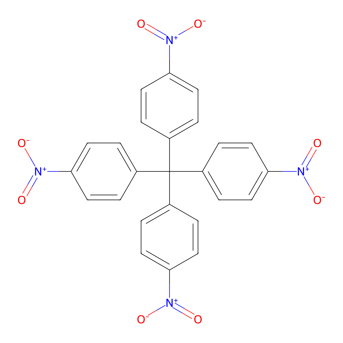 Tetrakis(4-nitrophenyl)methane molecular structure, CAS 60532-62-9