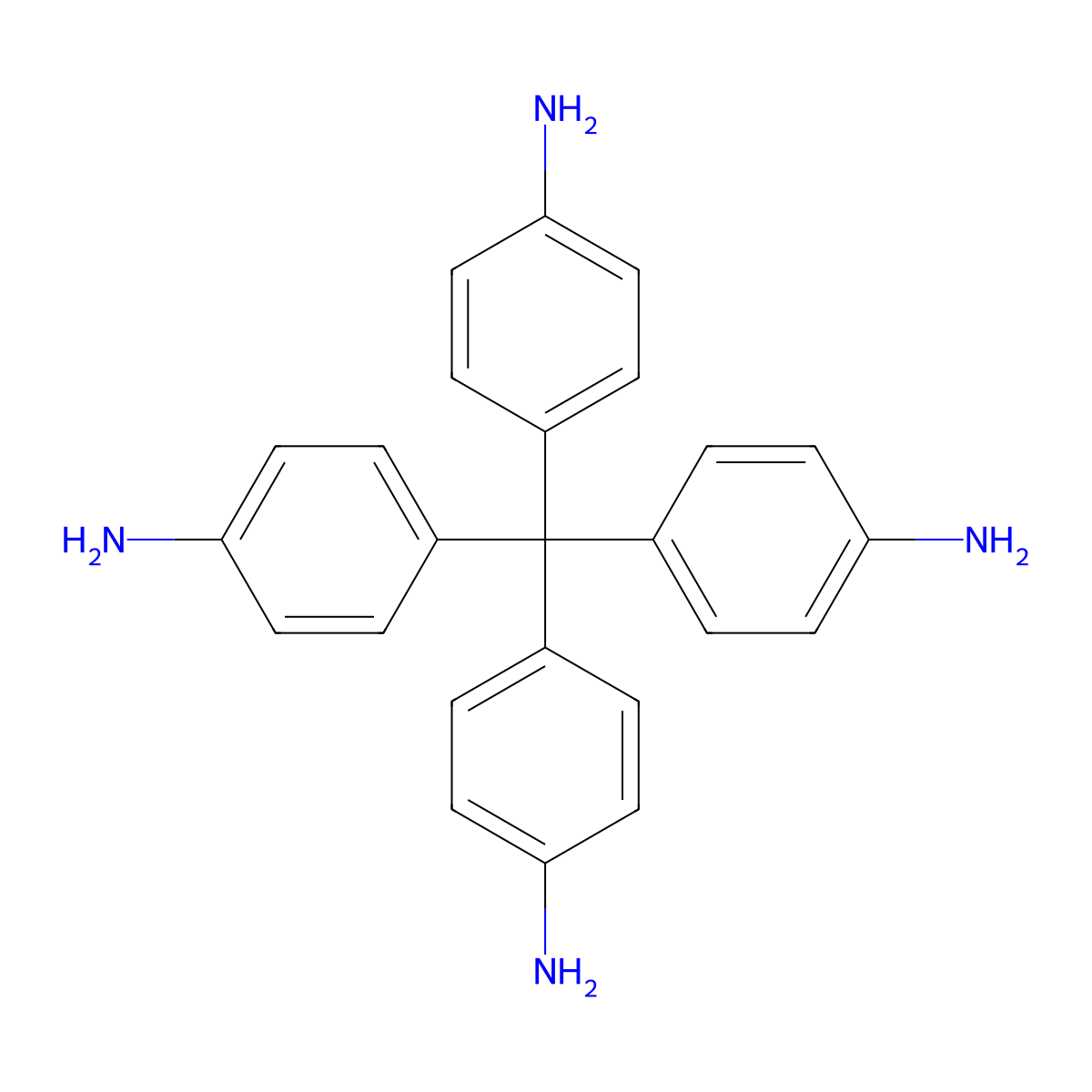 Tetrakis(4-aminophenyl)methane molecular structure, CAS 60532-63-0