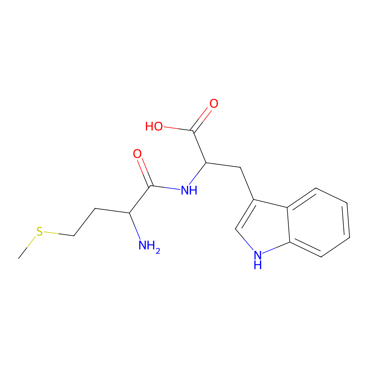 L-Methionyl-L-tryptophan molecular structure, CAS 60535-02-6