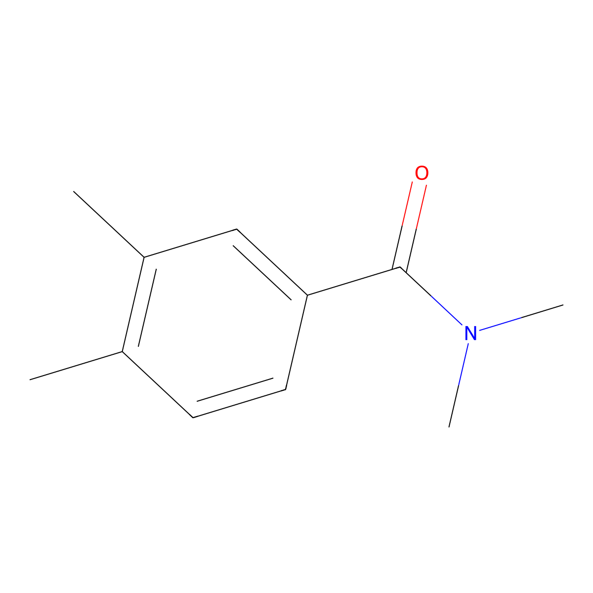 Benzamide, N,N,3,4-tetramethyl- molecular structure, CAS 60535-81-1