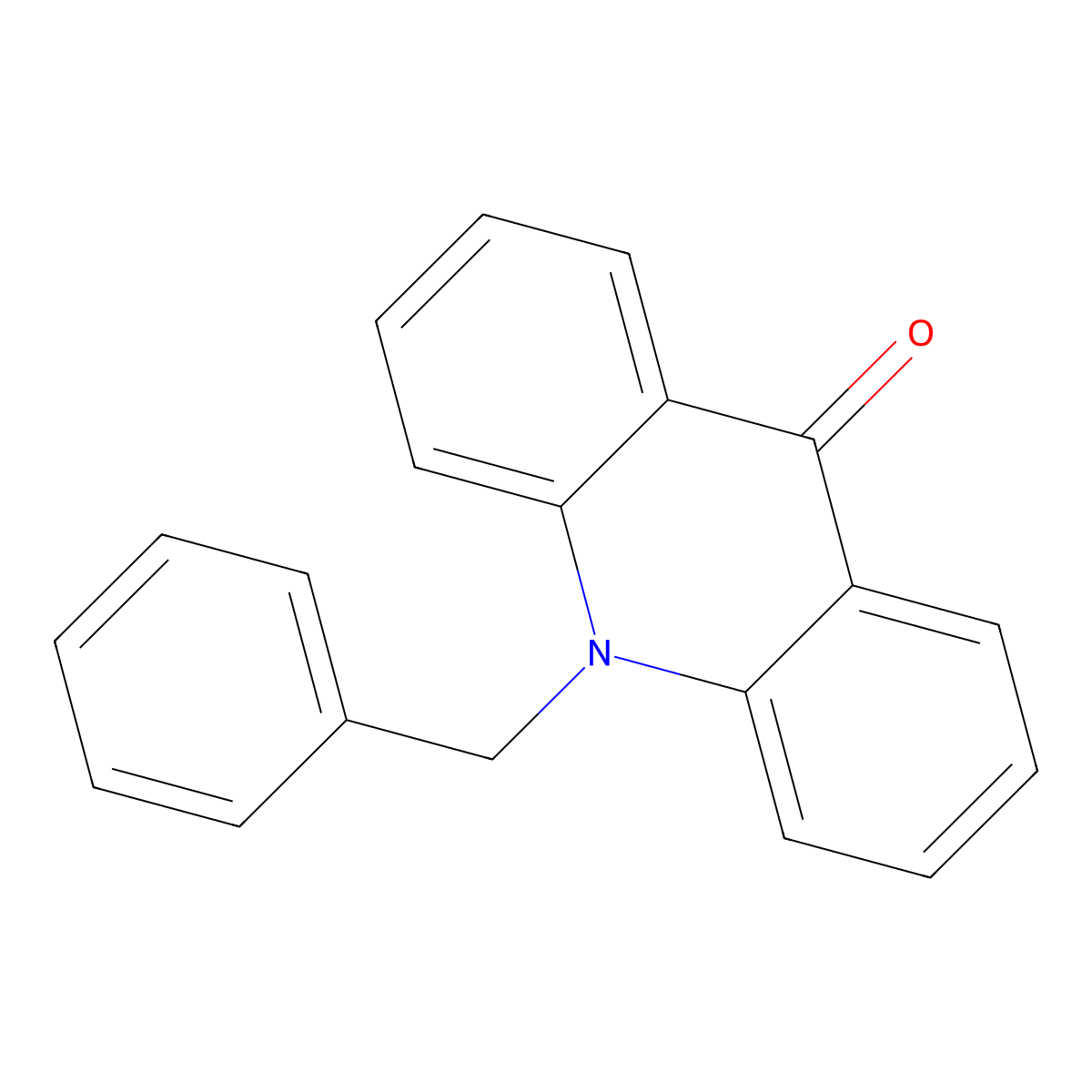 9(10H)-Acridinone, 10-(phenylmethyl)- molecular structure, CAS 60536-21-2