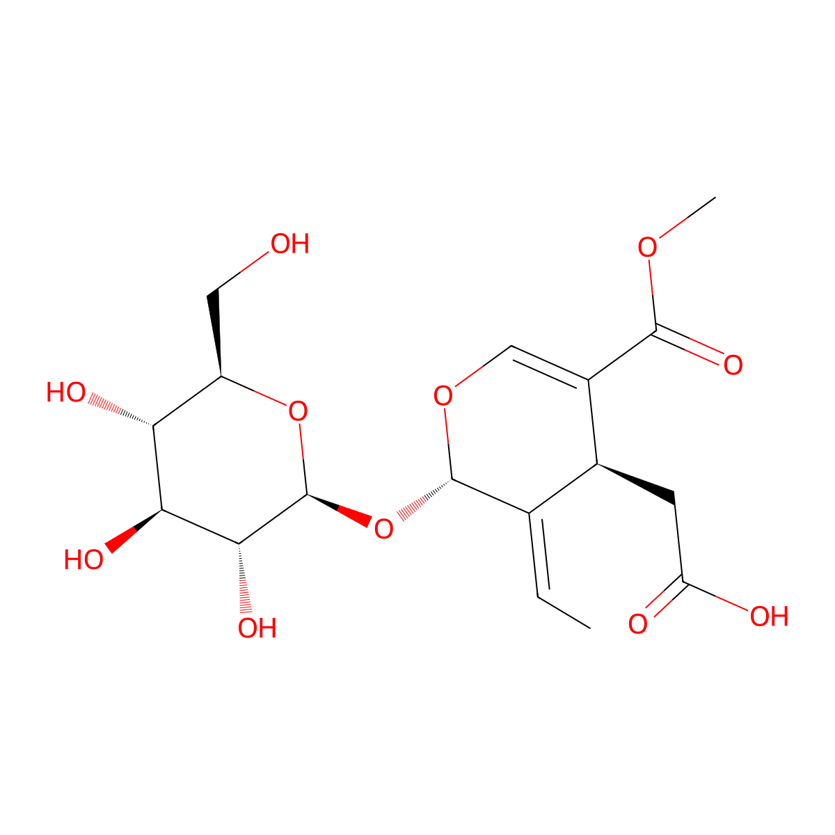 Oleoside 11-Methyl Ester molecular structure, CAS 60539-23-3