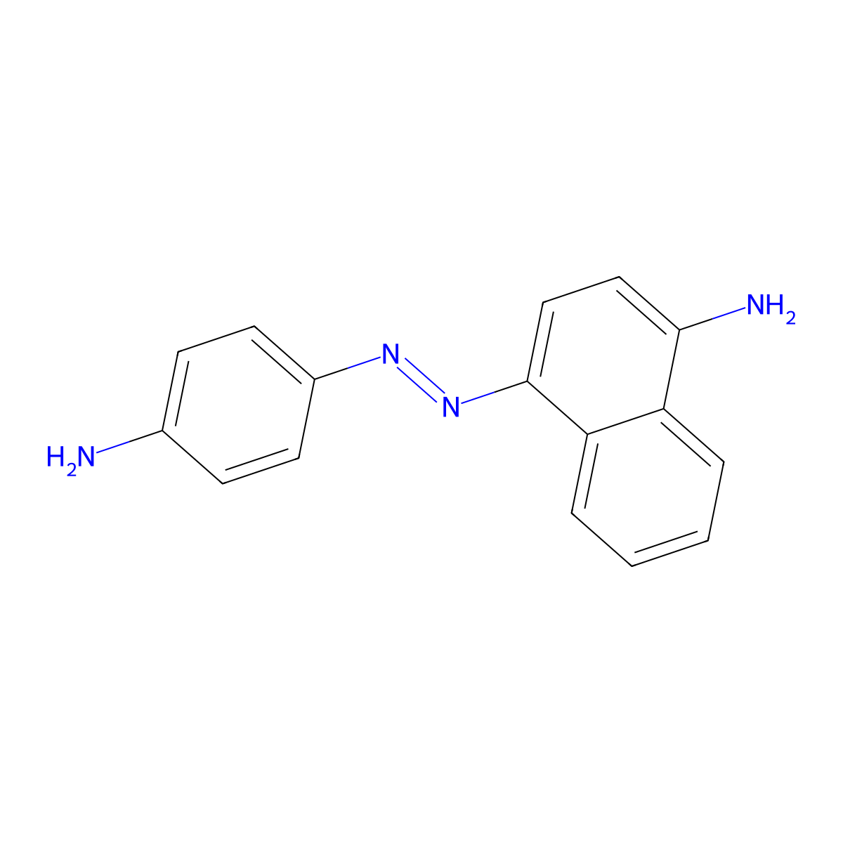 1-Naphthalenamine, 4-(2-(4-aminophenyl)diazenyl)- molecular structure, CAS 6054-48-4