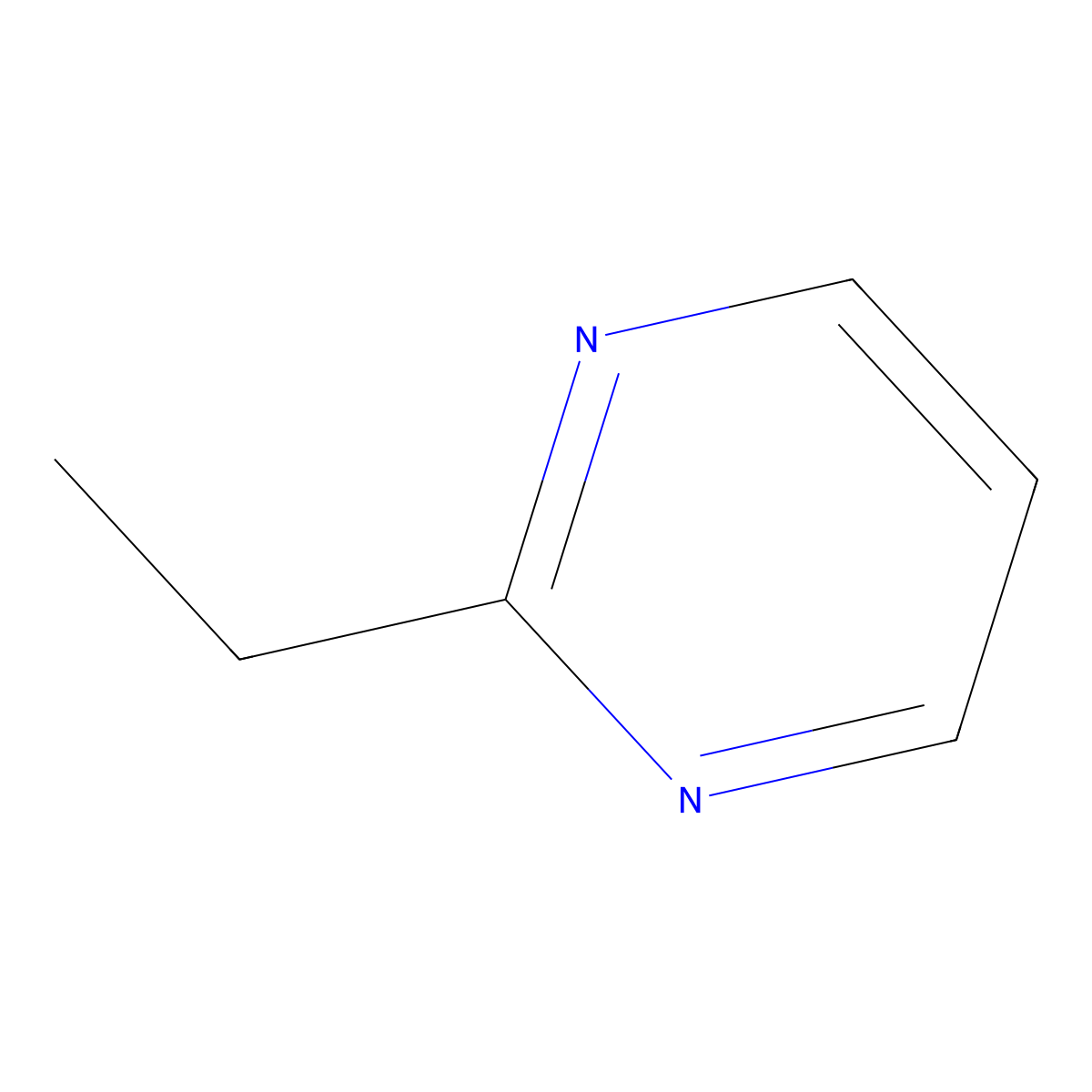 2-Ethylpyrimidine molecular structure, CAS 60544-11-8