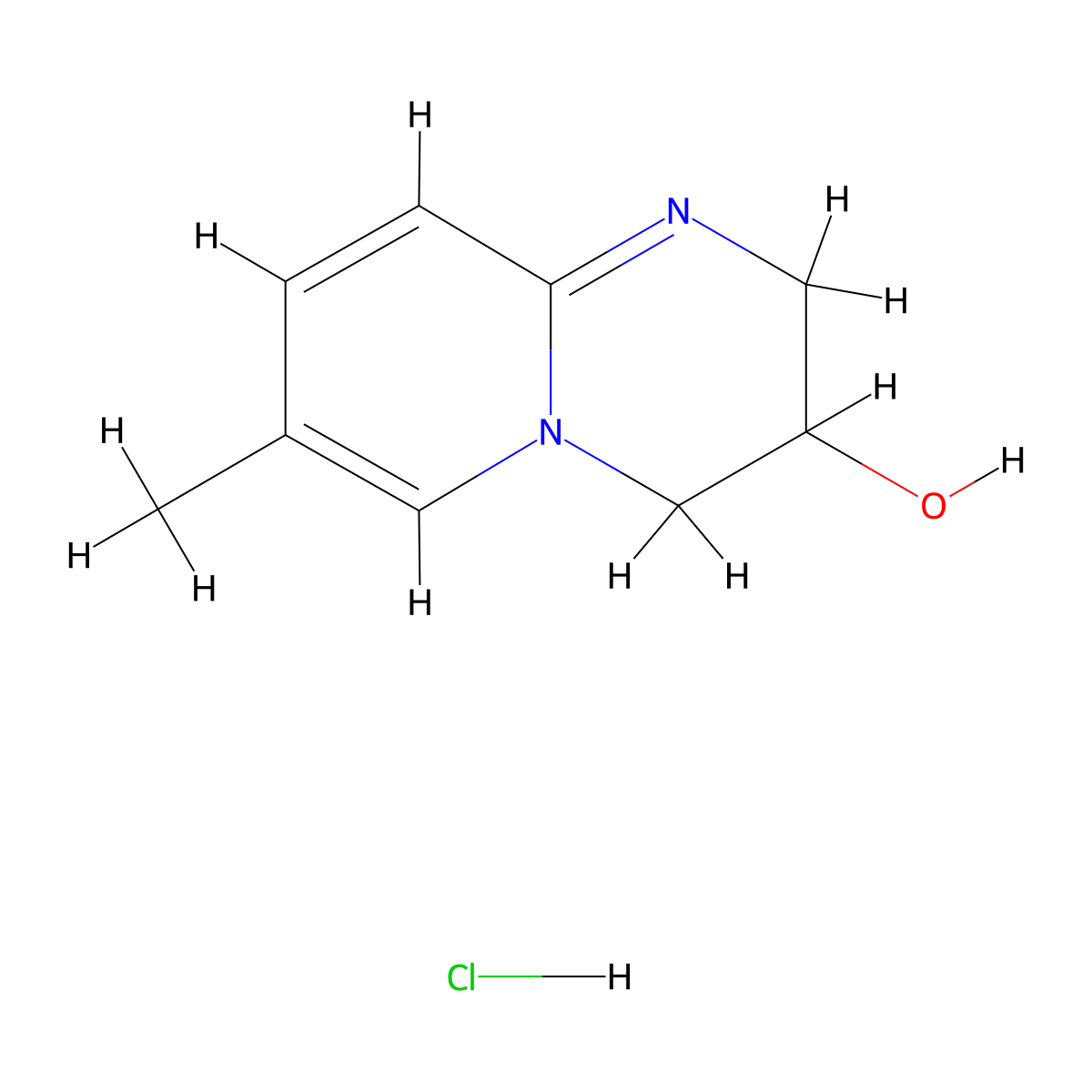 7-methyl-2H,3H,4H-pyrido[1,2-a]pyrimidin-3-ol hydrochloride molecular structure, CAS 6056-42-4