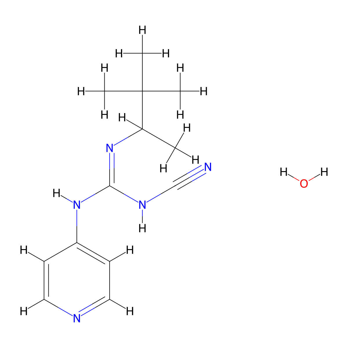 Pinacidil molecular structure, CAS 60560-33-0