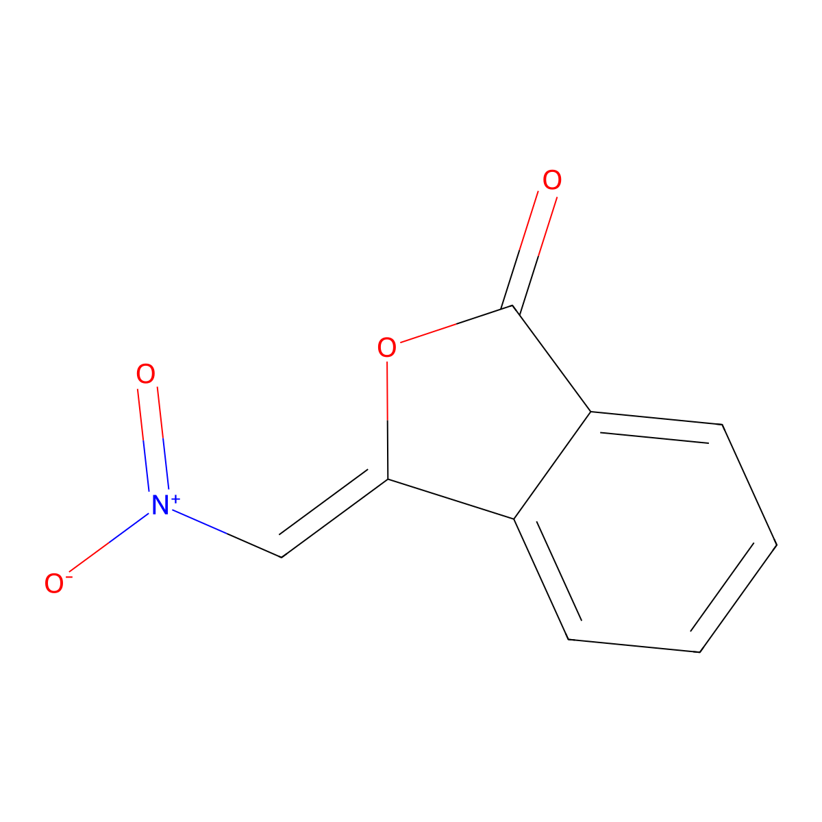3-(Nitromethylene)-1(3H)-isobenzofuranone molecular structure, CAS 60561-31-1