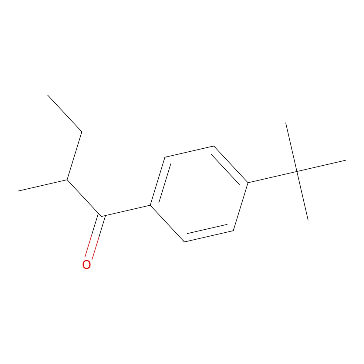 1-(4-Tert-butylphenyl)-2-methylbutan-1-one molecular structure, CAS 60561-85-5