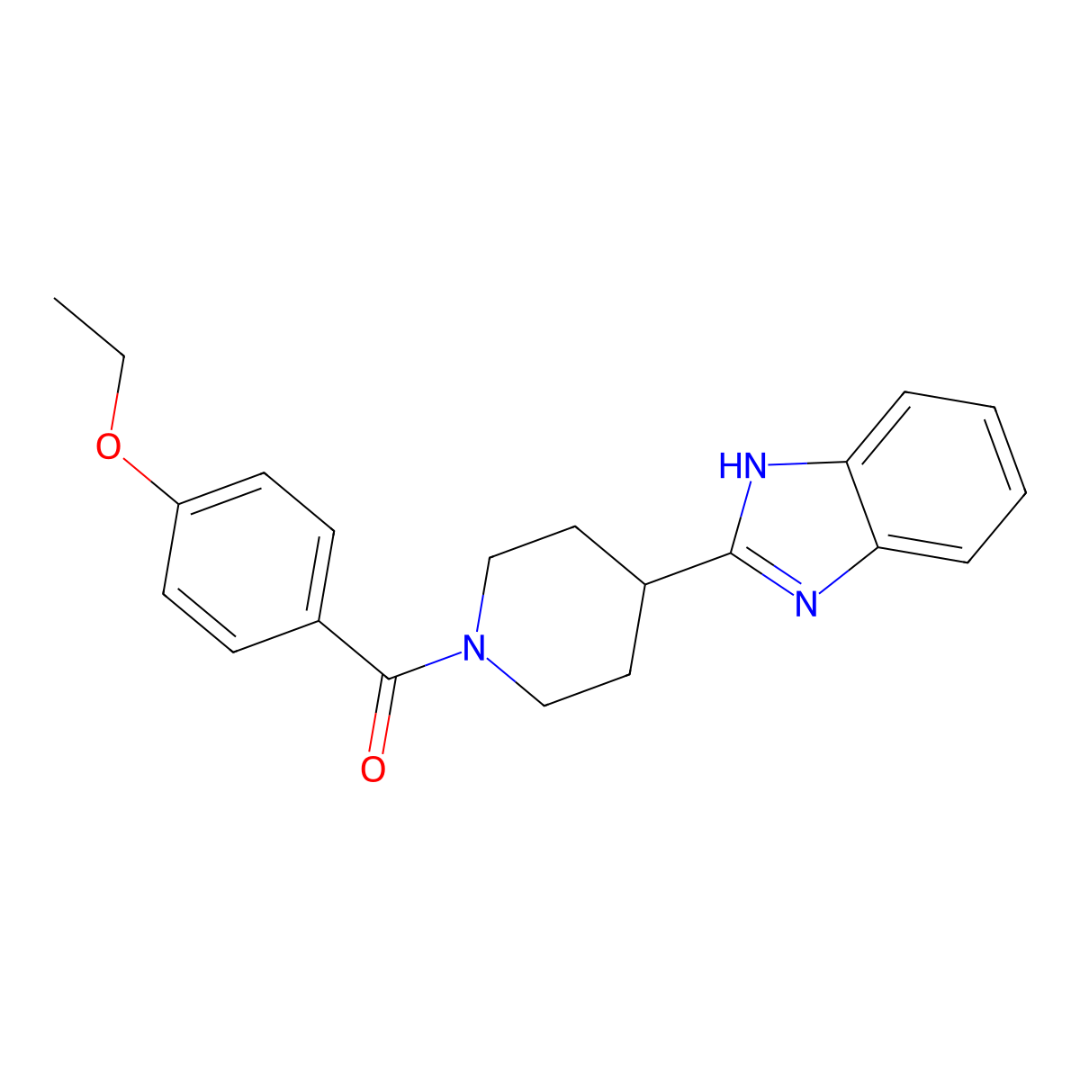 (4-(1H-benzo[d]imidazol-2-yl)piperidin-1-yl)(4-ethoxyphenyl)methanone molecular structure, CAS 605629-43-4
