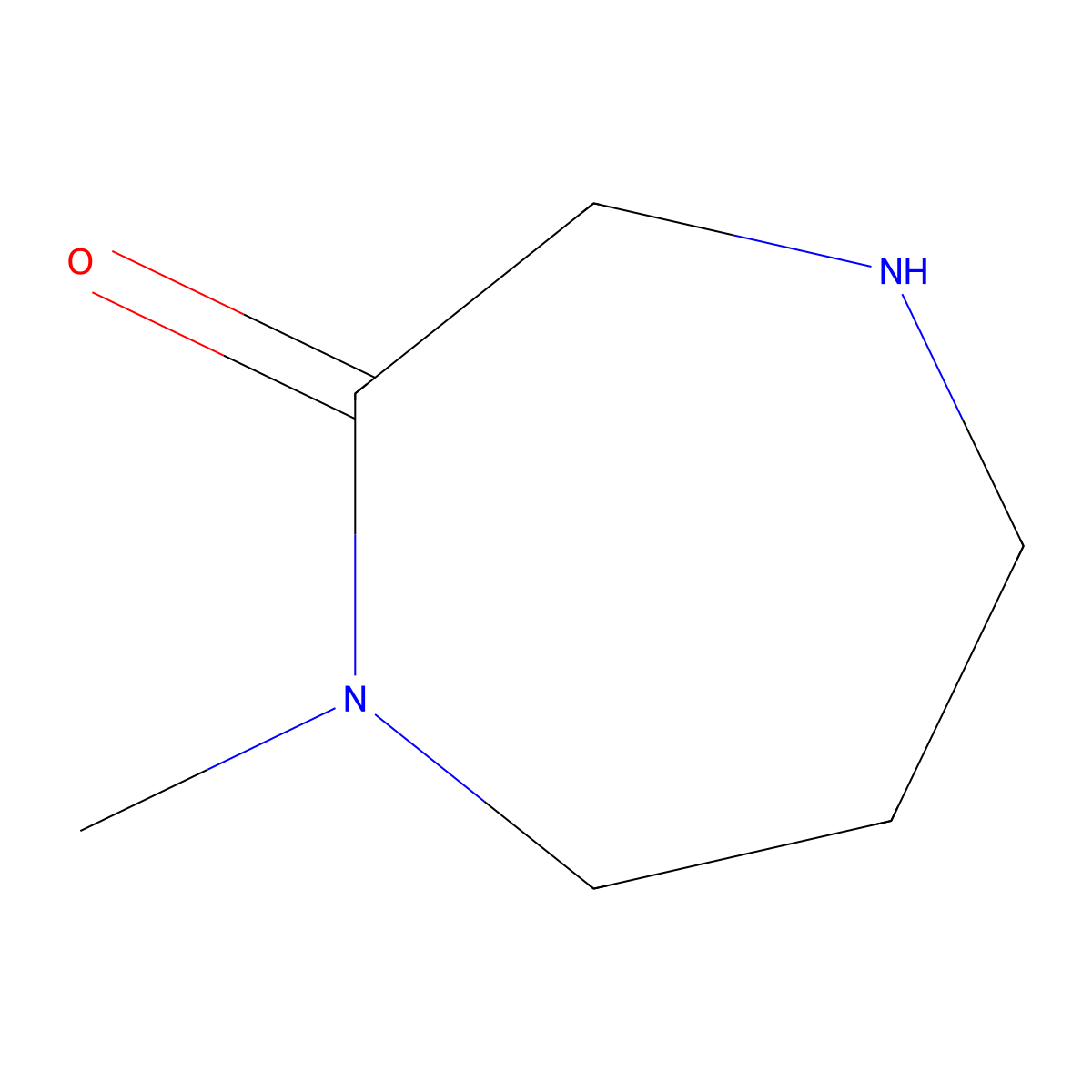 1-Methyl-1,4-diazepan-2-one molecular structure, CAS 60565-89-1